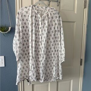 Doen blouse tunic with tie